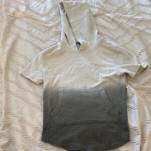Art Class Cream and Gray Gradient Hoodie T-Shirt